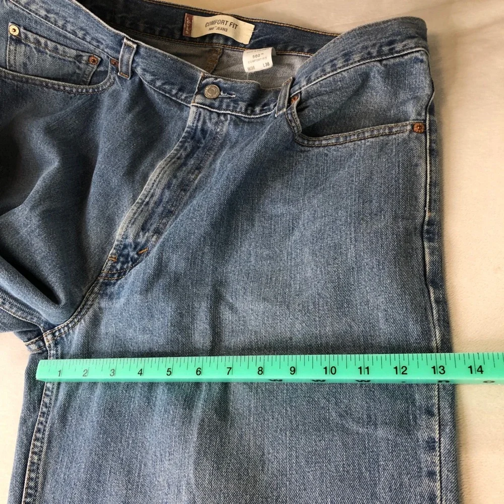 Levi's 560 Jeans Mens 36x36 Blue Y2K Medium Wash Relaxed Loose Tapered Skater